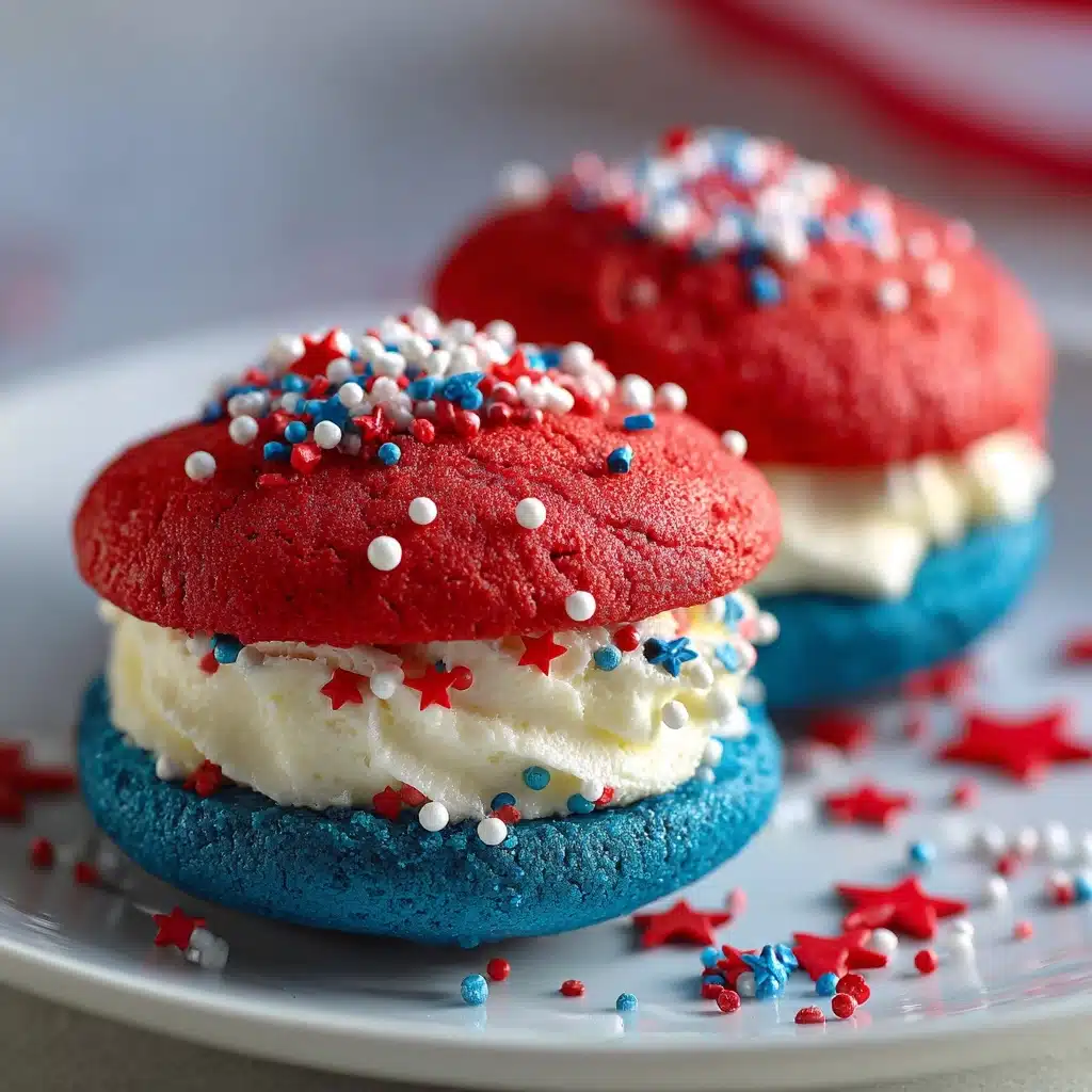 Red, White and Blue Whoopie Pies Recipe - Recipe Image