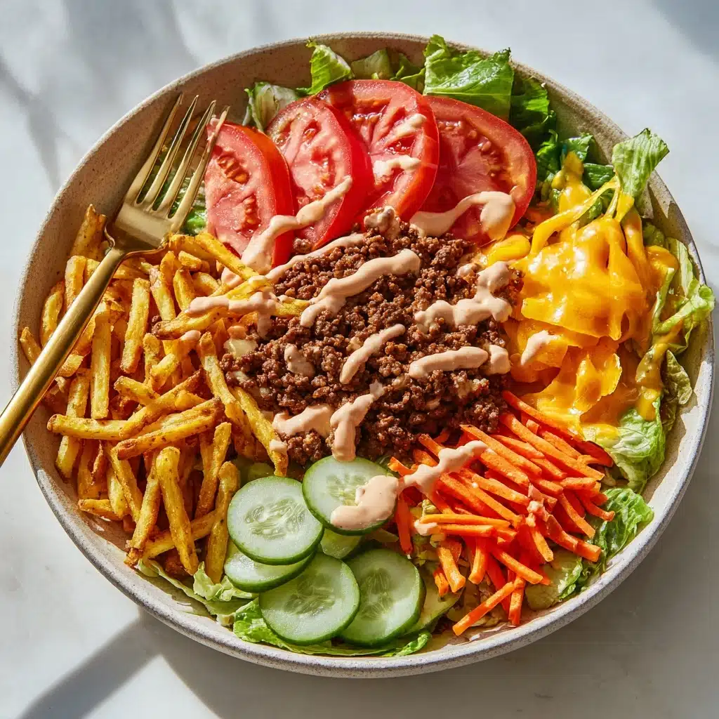 Beef Burger Bowl Recipe - Recipe Image