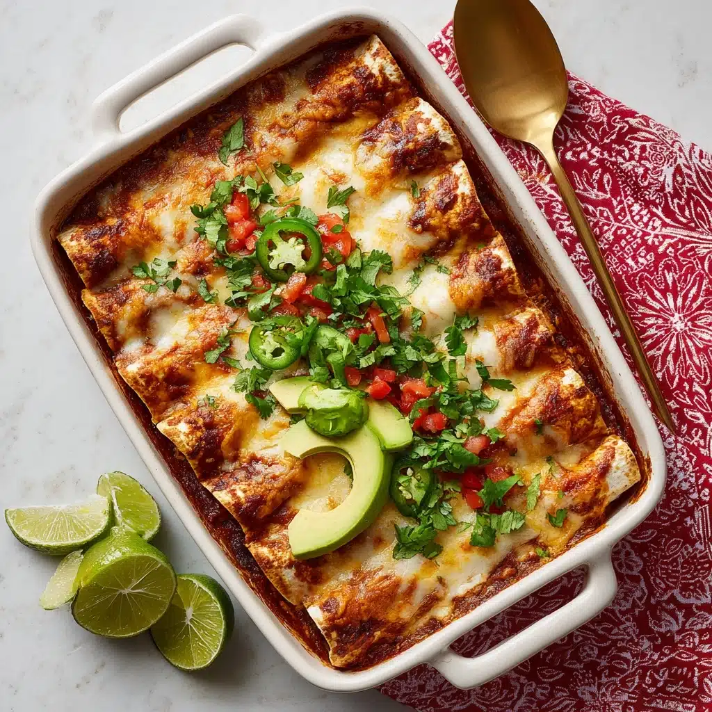 Easy Green Chicken Enchiladas Recipe - Recipe Image