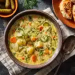 Creamy Dill Pickle Soup (Zupa Ogórkowa) Recipe