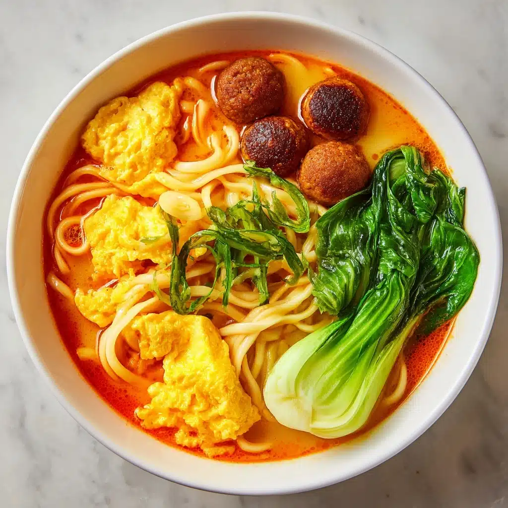 Tomato Egg Noodle Soup Recipe - Recipe Image
