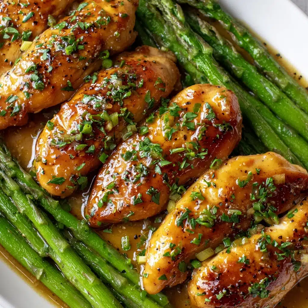 Caesar Chicken with Asparagus Recipe