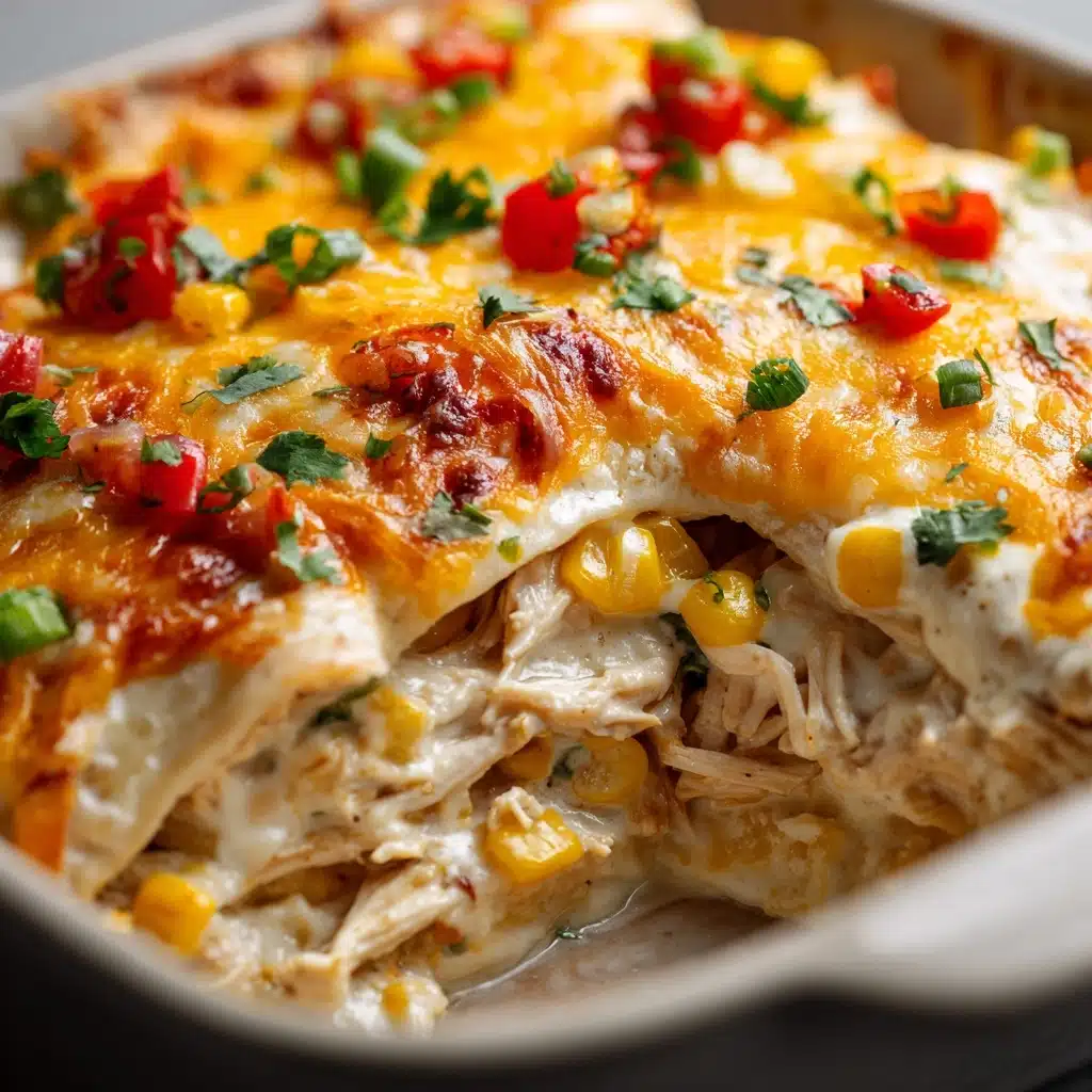 Sour Cream Chicken Enchilada Casserole Recipe - Recipe Image
