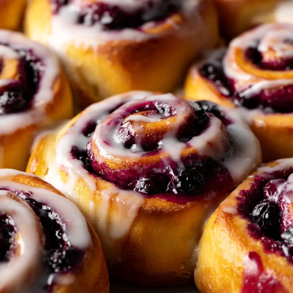 Blueberry Cheesecake Swirl Rolls Recipe - Recipe Image