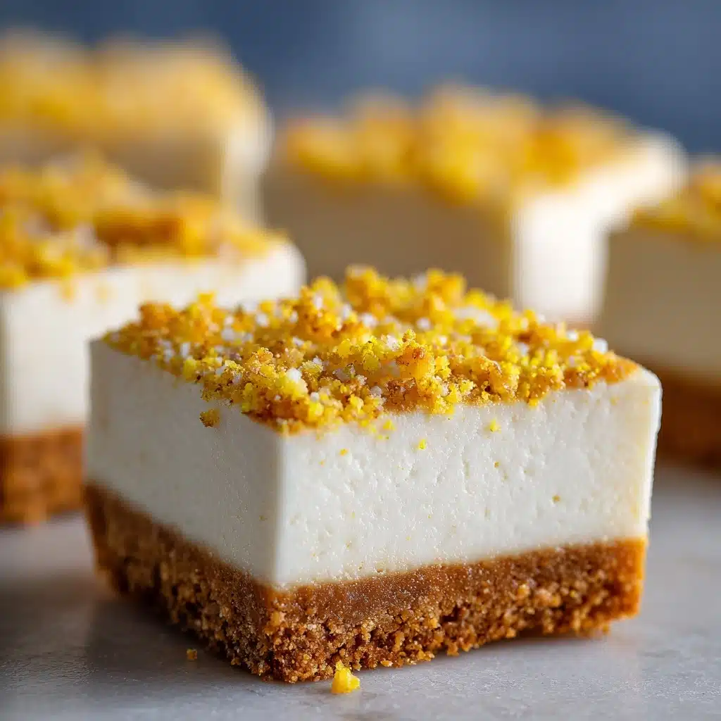 No-Bake Lemon Ricotta Cheesecake Bars Recipe - Recipe Image