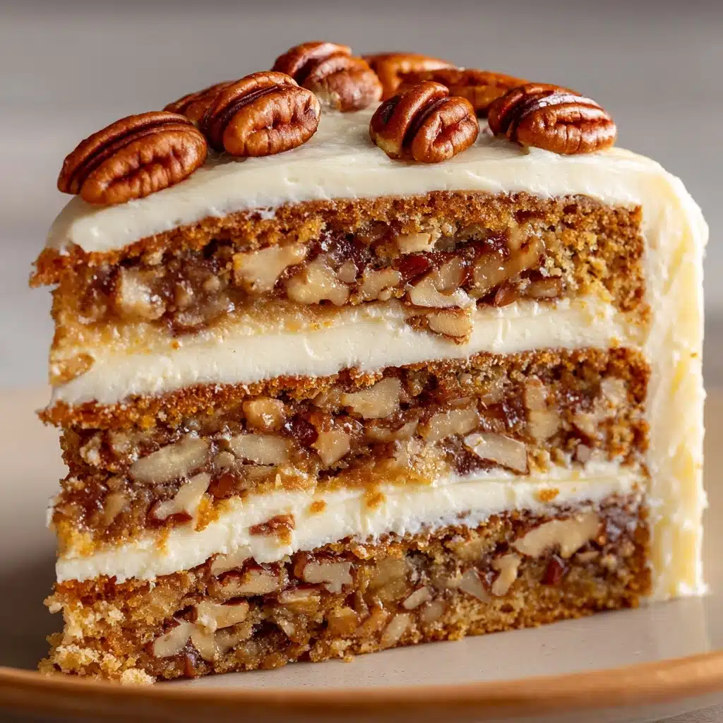 Pecan Pie Layer Cake Recipe - Recipe Image