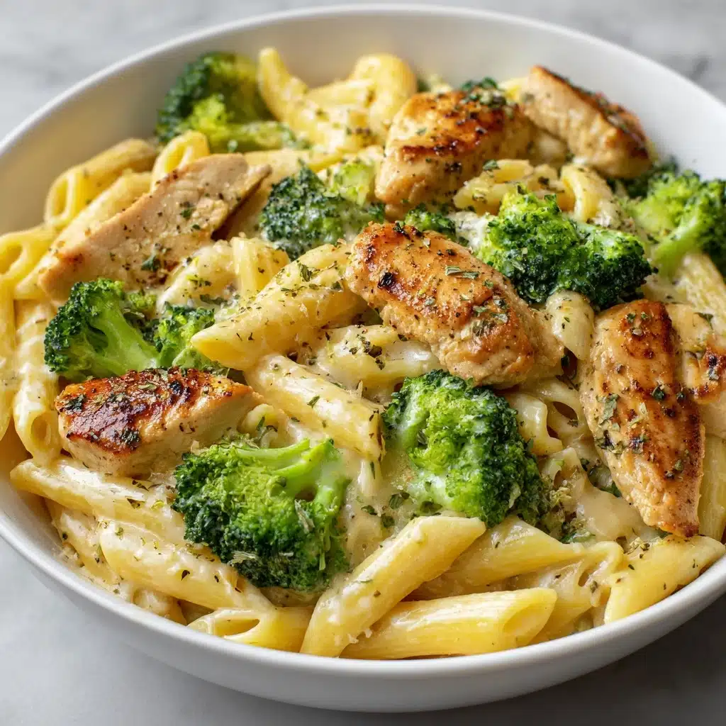 Creamy Broccoli and Chicken Penne Recipe - Recipe Image