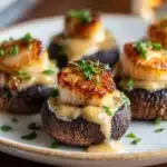 Creamy Garlic Crab-Stuffed Mushrooms Recipe