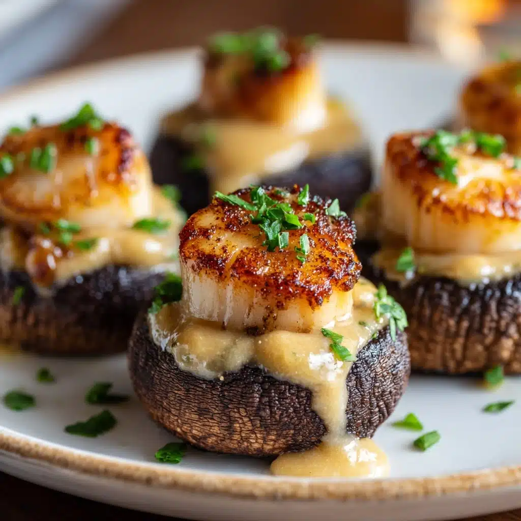 Creamy Garlic Crab-Stuffed Mushrooms Recipe - Recipe Image