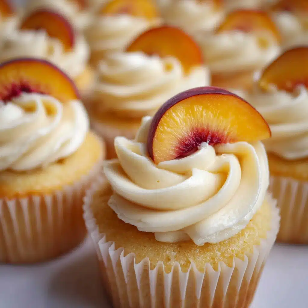 Honey Peach Cream Cheese Cupcakes Recipe - Recipe Image