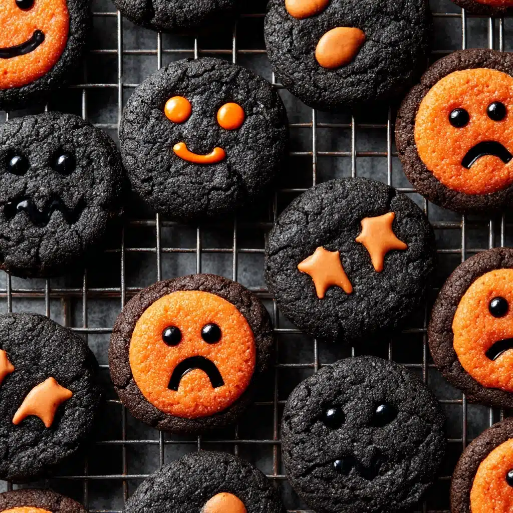 Dark Chocolate Halloween Cookies Recipe - Recipe Image