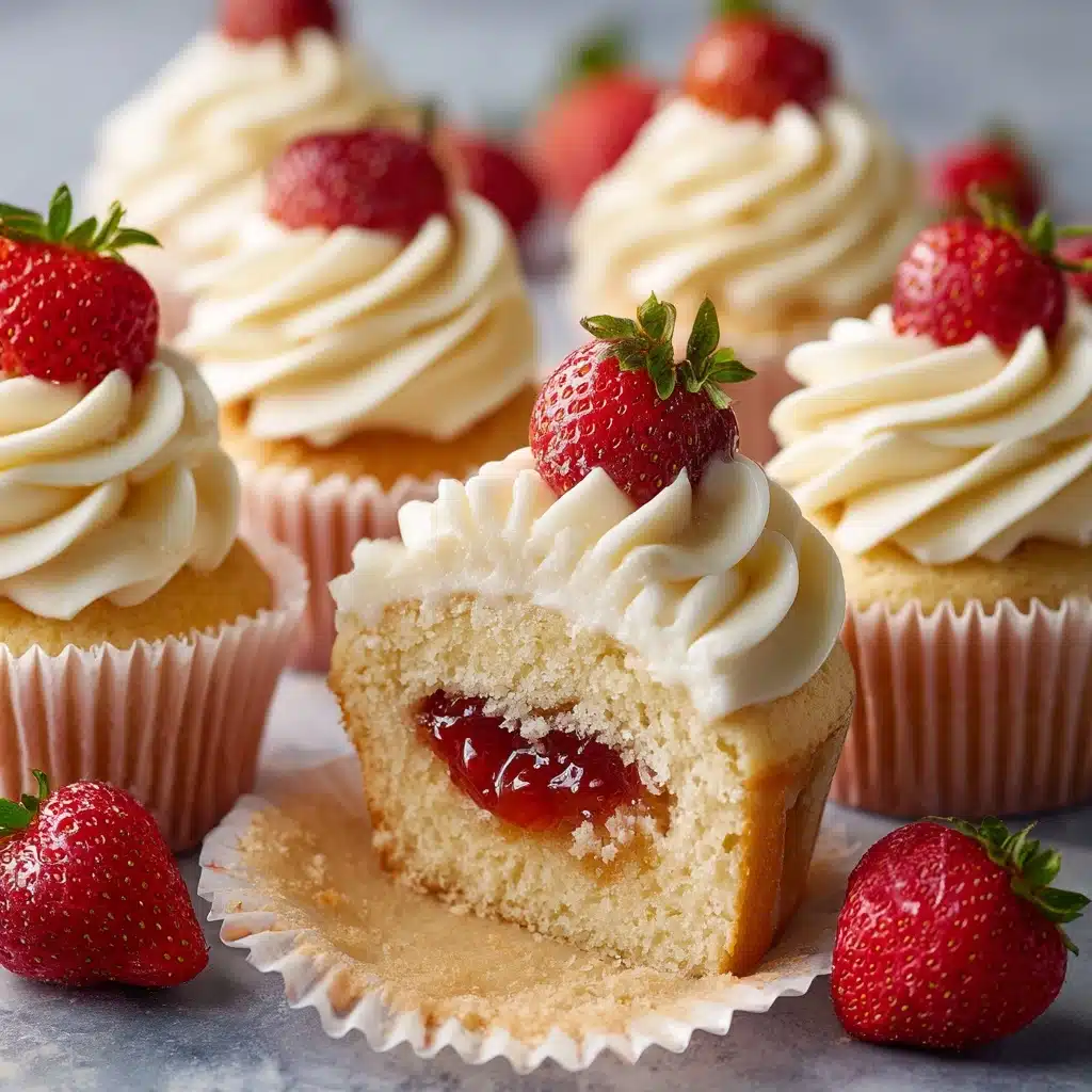 Strawberry Filled Cupcakes Recipe