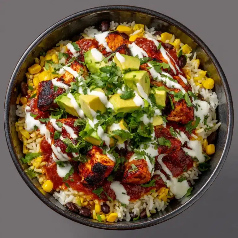 Loaded Street Corn Chicken Rice Bowl Recipe