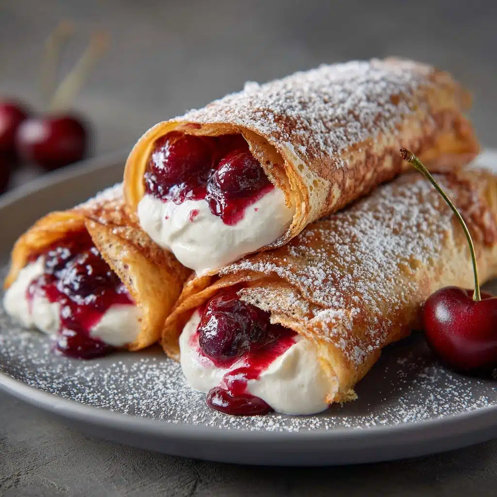 Cherry Cheesecake Egg Rolls Recipe