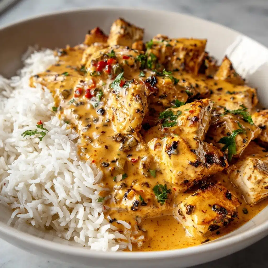 Creamy Paprika Chicken with Tender Rice in a Velvety Sauce Recipe - Recipe Image
