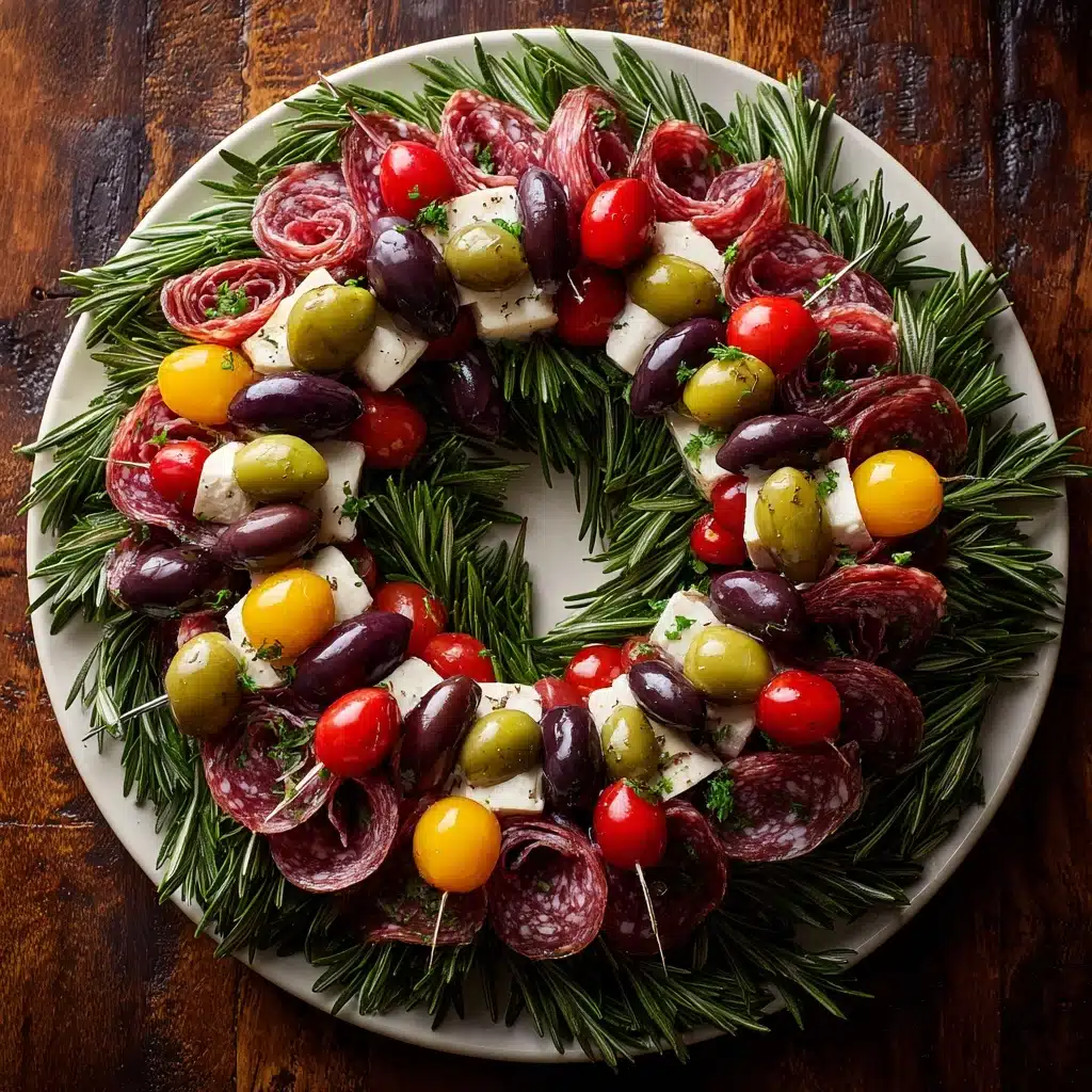 Christmas Antipasto Wreath Recipe - Recipe Image