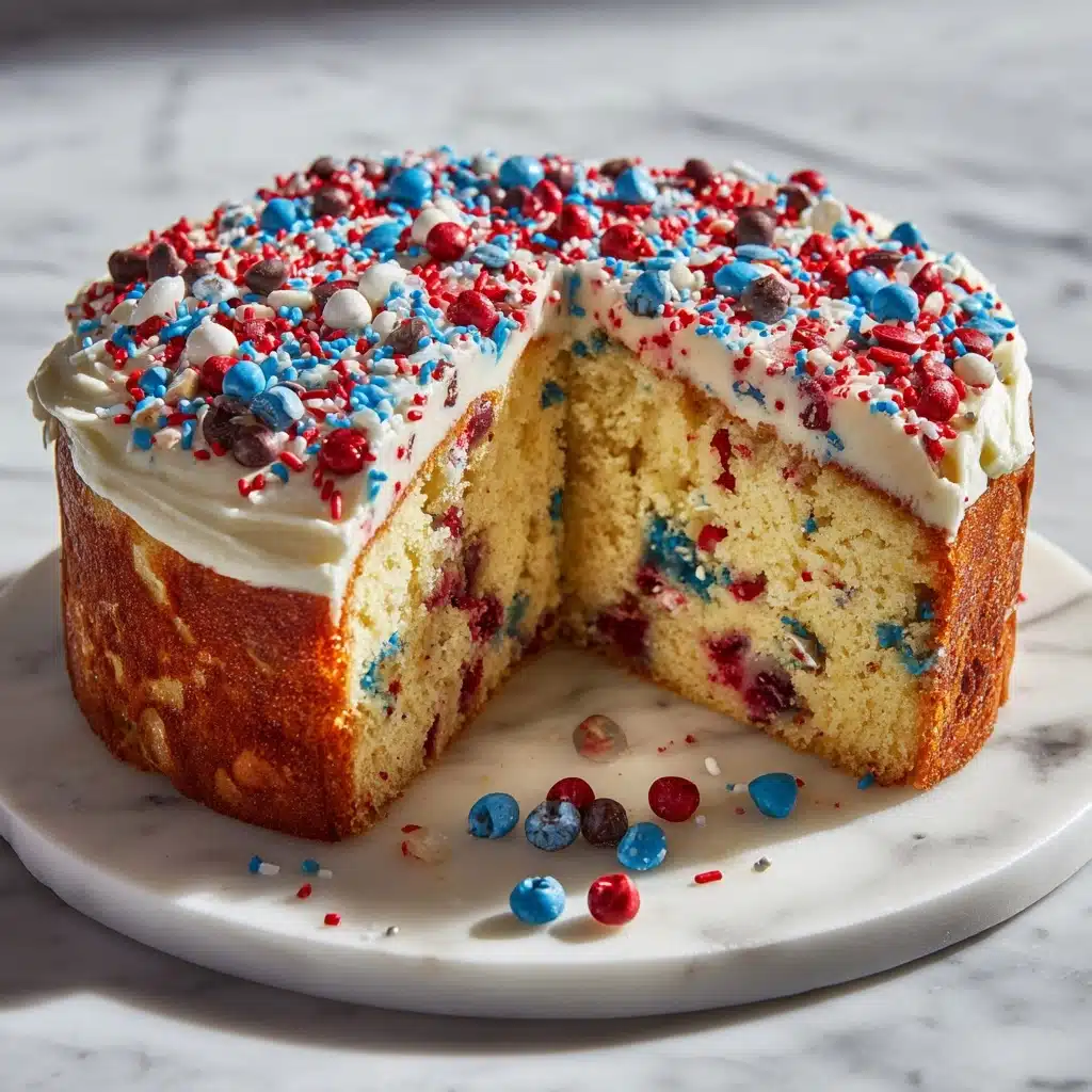 Fireworks Sugar Cookie Cake Recipe - Recipe Image