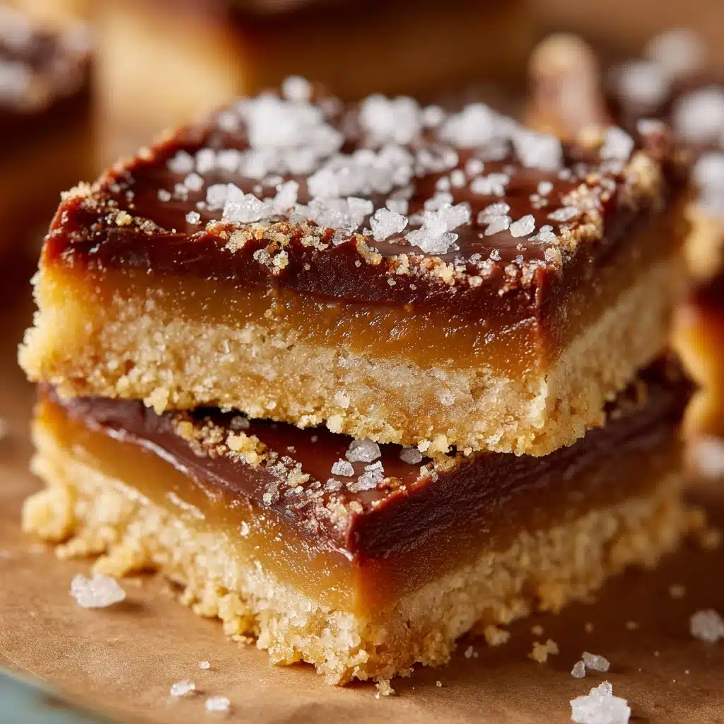 Nutella Stuffed Salted Caramel Blondies Recipe - Recipe Image