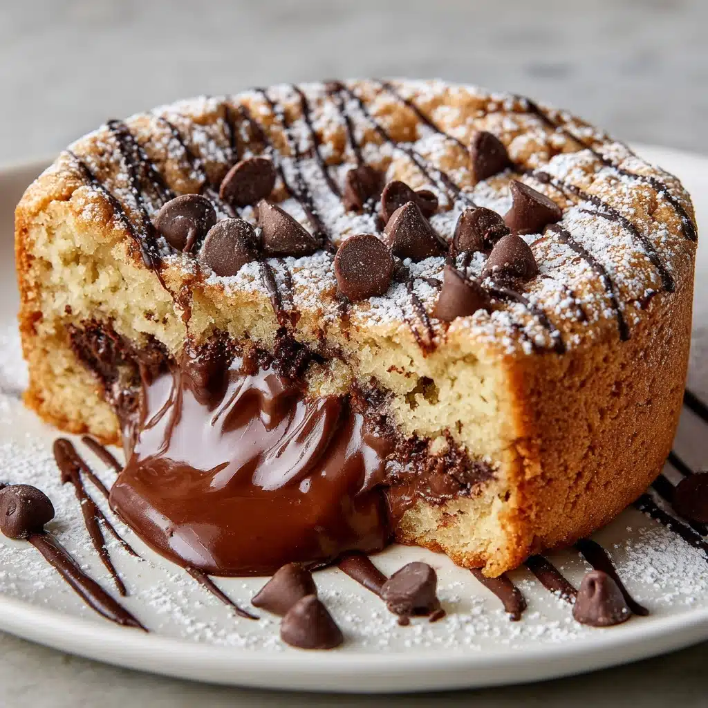 Nutella-Stuffed Deep Dish Churro Skillet Cookie Recipe - Recipe Image