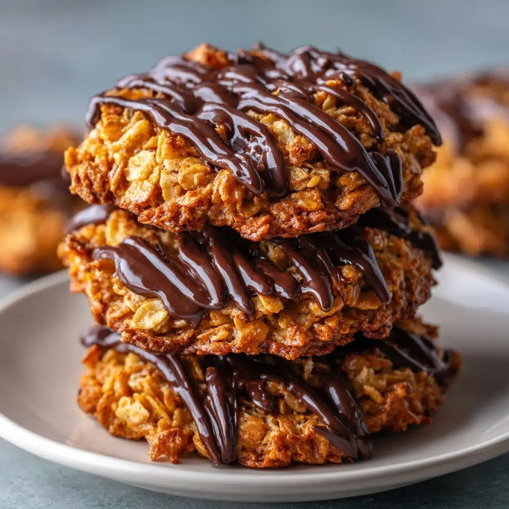 Chocolate Peanut Butter Cornflake Cookies Recipe