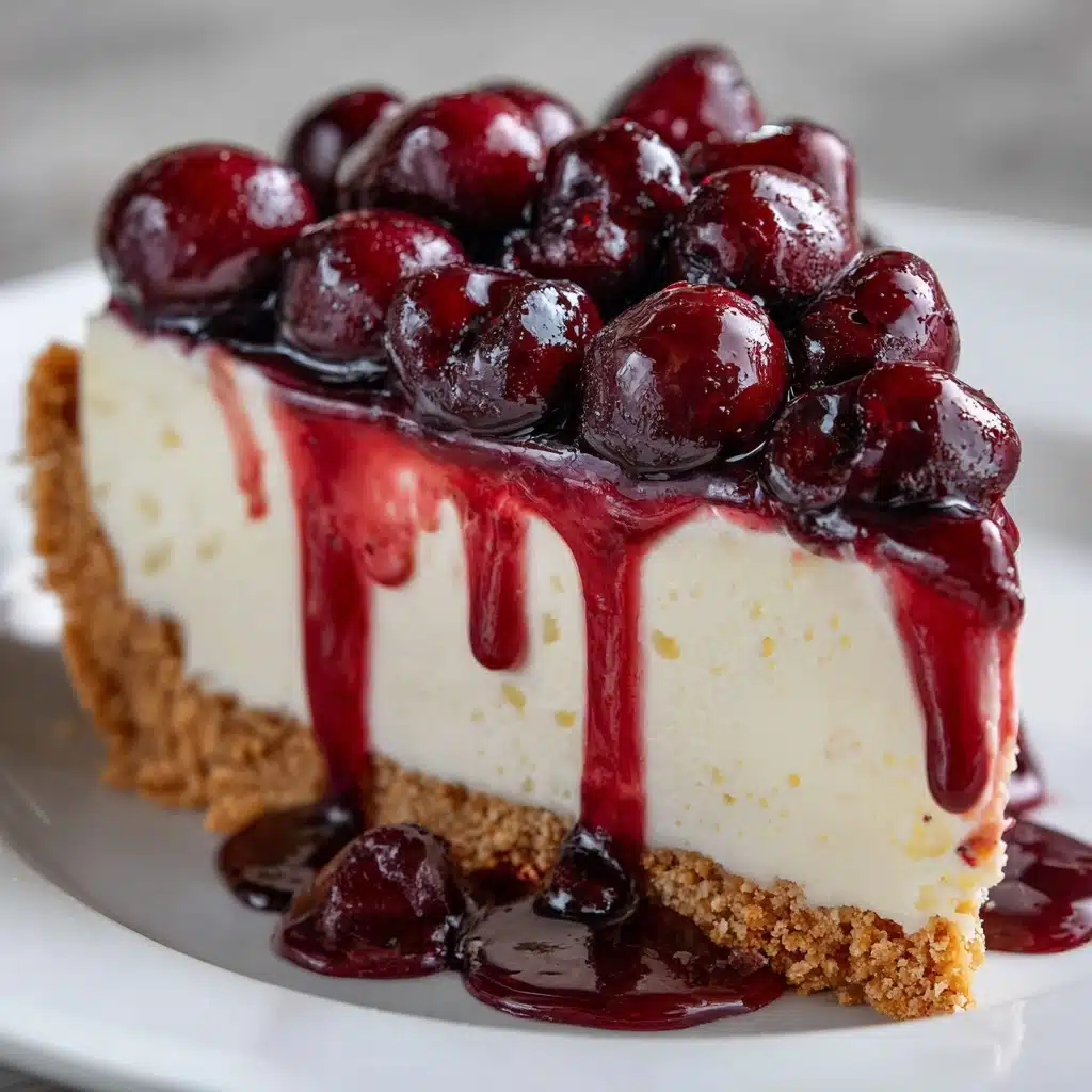 No-Bake Cherry Cheesecake Bars Recipe