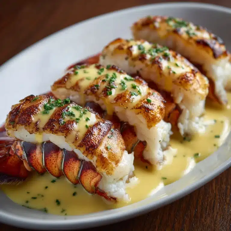 Creamy Garlic Butter Lobster Tails Recipe