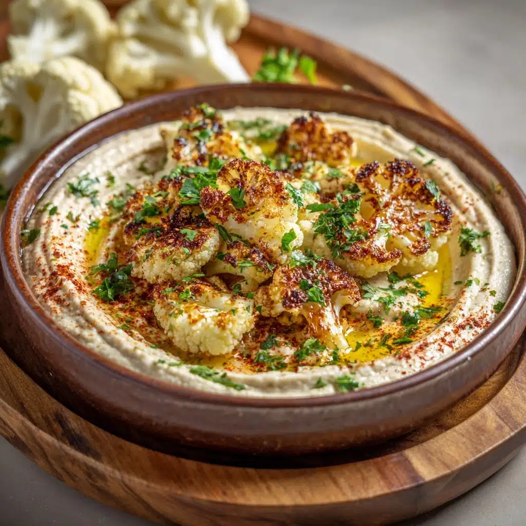 Crispy Roasted Cauliflower Hummus Recipe - Recipe Image