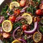Lemon Pesto Lentil Salad Recipe
