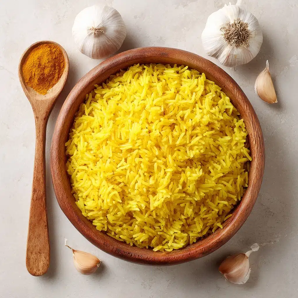 Garlic Turmeric Rice Recipe