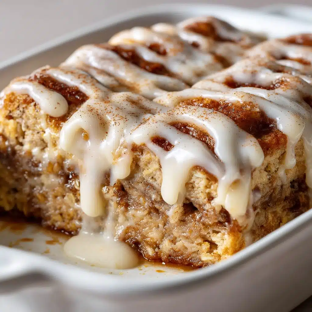 High-Protein Cinnamon Roll Baked Oatmeal Recipe