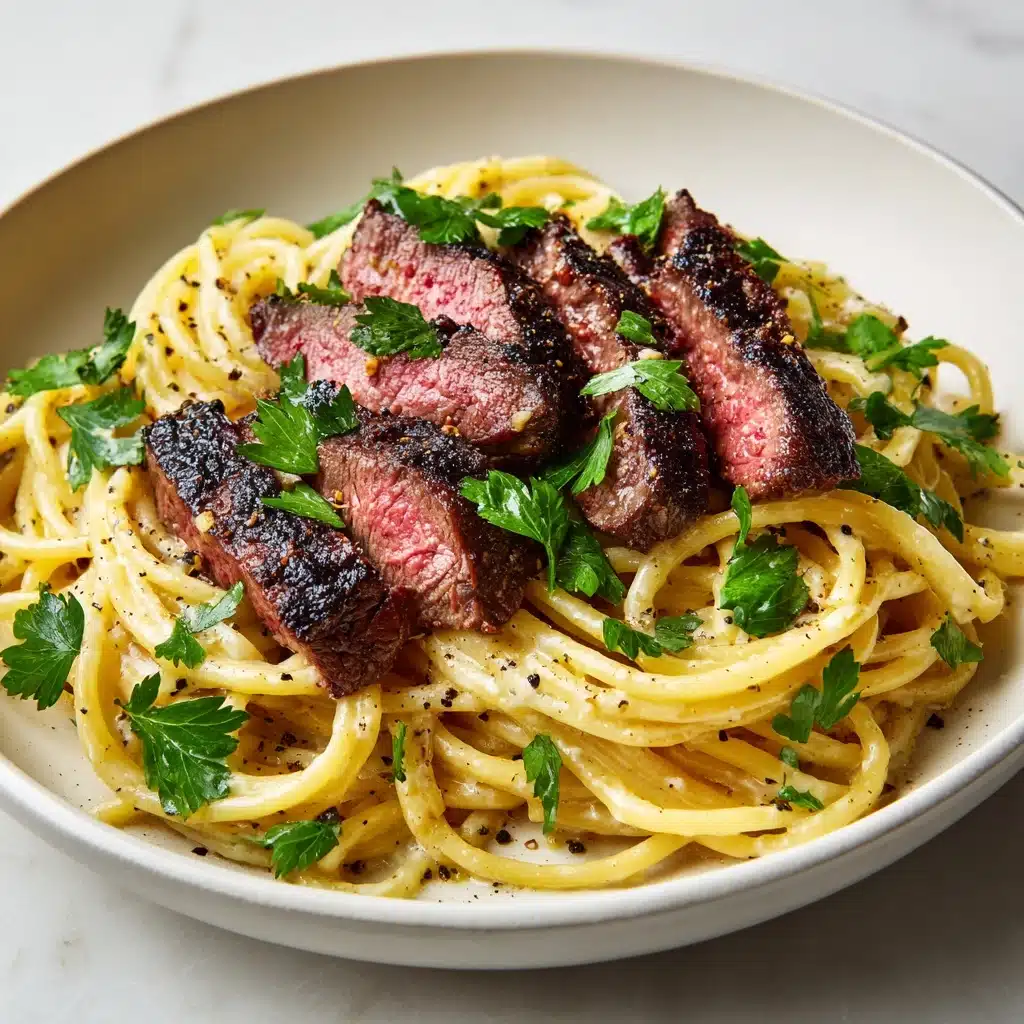 Garlic Butter Steak Lightning Noodles Recipe - Recipe Image