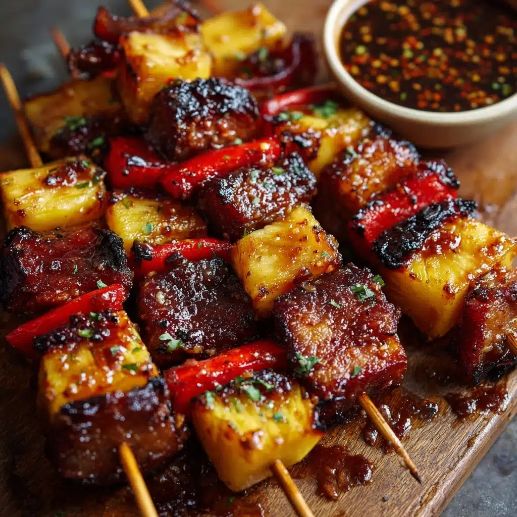 BBQ Pineapple Chicken Kabobs Recipe - Recipe Image