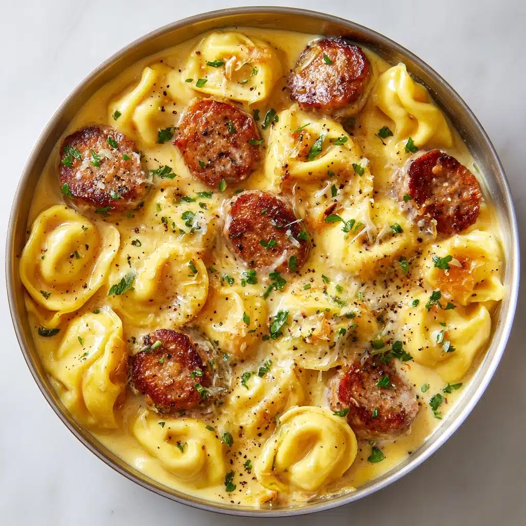 Sausage Tortellini Alfredo Recipe - Recipe Image