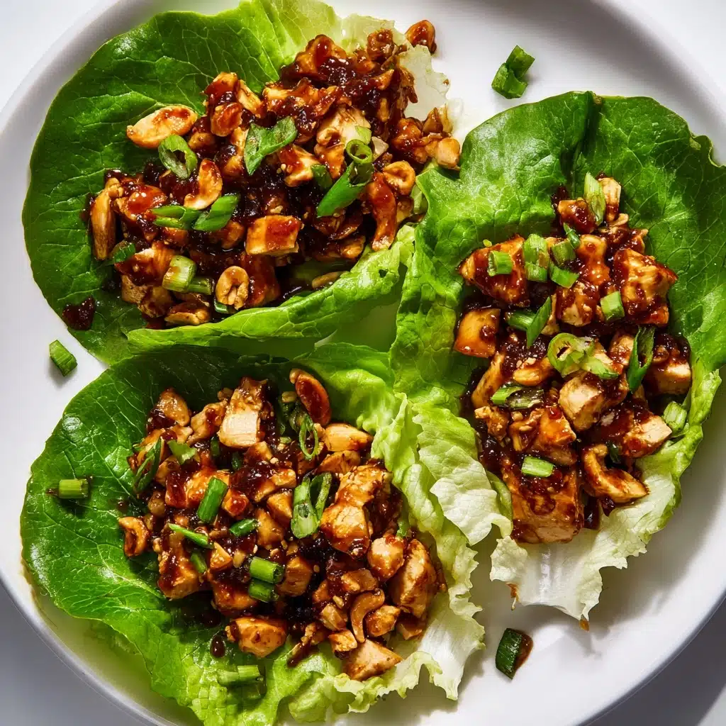 Cashew Chicken Lettuce Wraps Recipe - Recipe Image