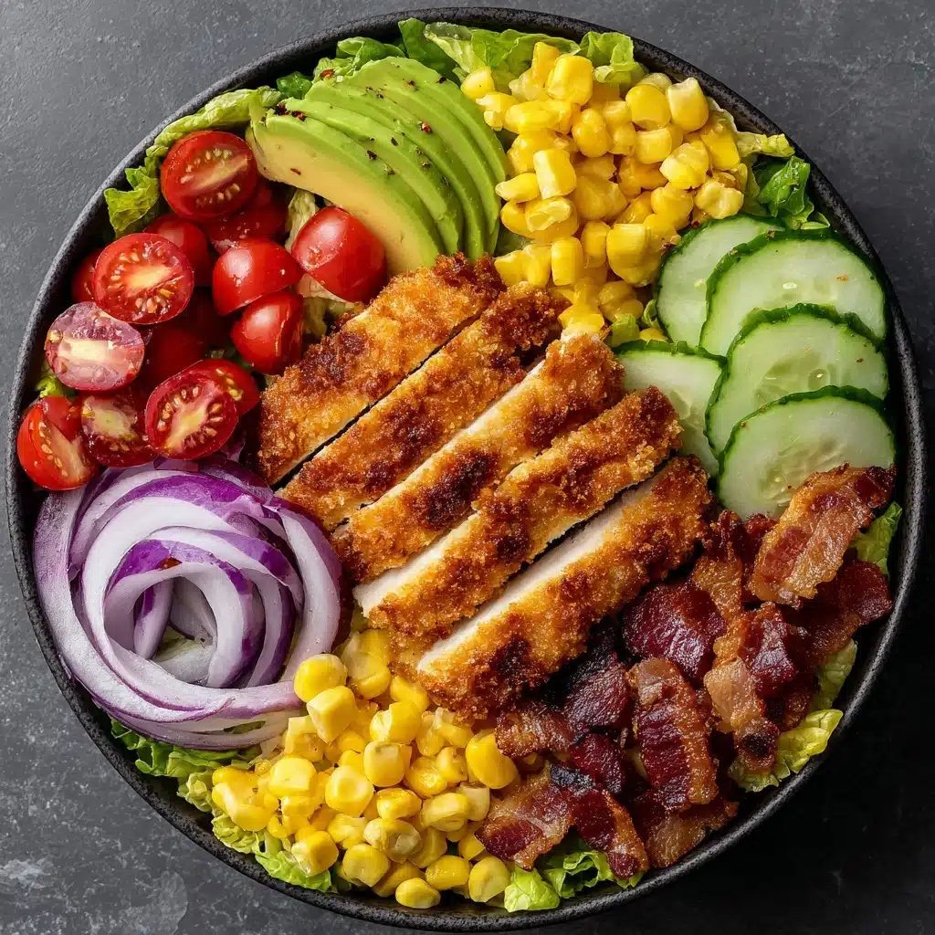 Honey Mustard Crispy Chicken Salad Recipe - Recipe Image