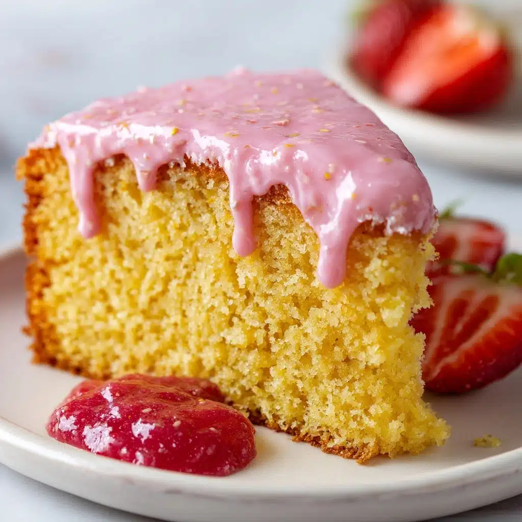 Pound Cake with Strawberry Icing Recipe