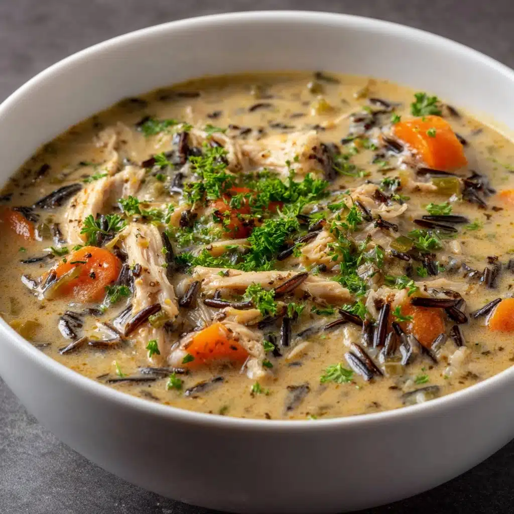 Healthy Chicken Wild Rice Soup Recipe - Recipe Image