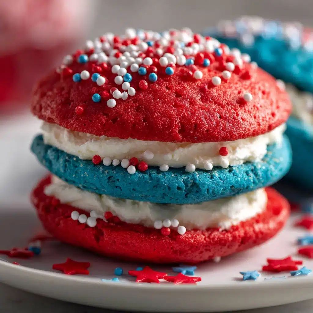 Red, White and Blue Whoopie Pies Recipe - Recipe Image