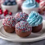 Patriotic Chocolate Cake Balls Recipe