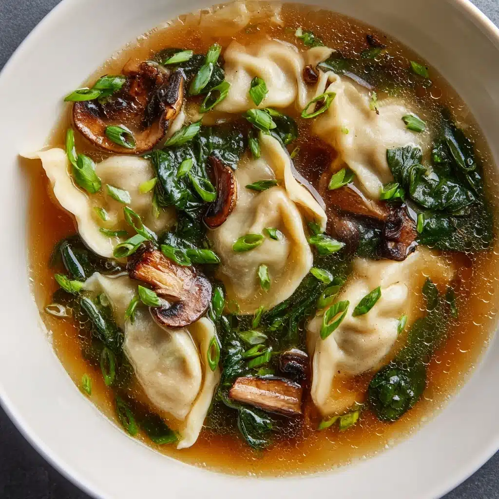 Potsticker Soup with Mushrooms & Bok Choy Recipe - Recipe Image