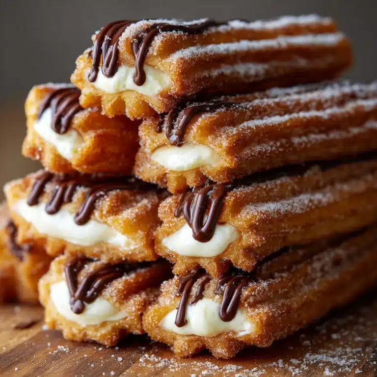 Cookie Dough Cheesecake-Stuffed Churros Recipe