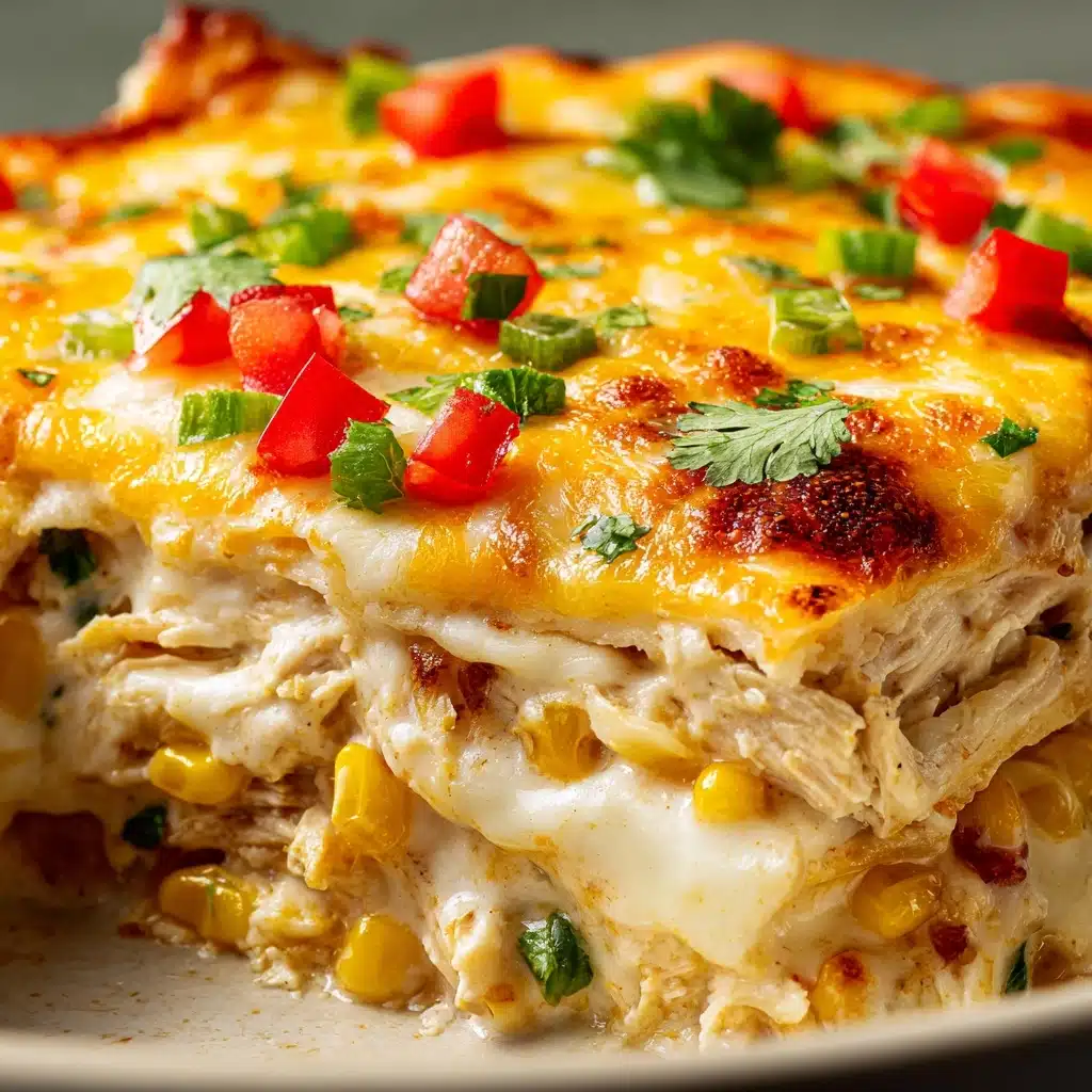 Sour Cream Chicken Enchilada Casserole Recipe - Recipe Image