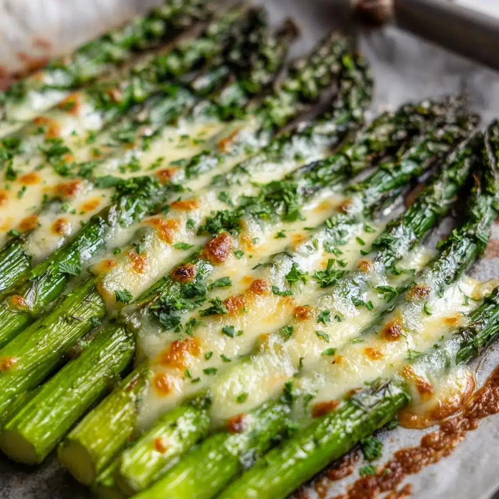 Cheesy Garlic Roasted Asparagus Recipe