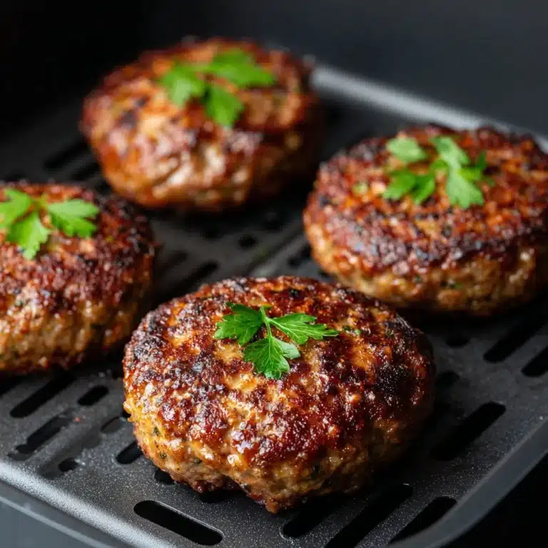Air Fryer Burgers Recipe
