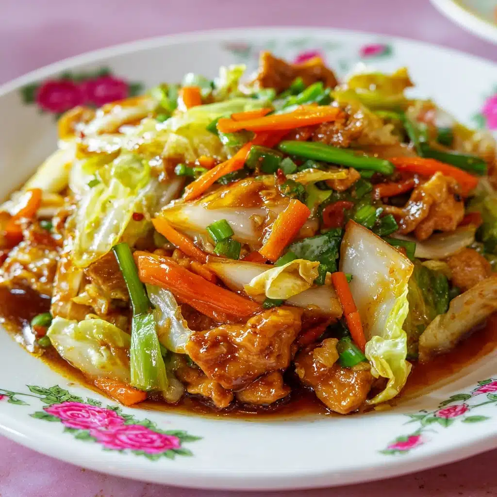 Easy BBQ Chicken & Cabbage Stir-Fry Recipe - Recipe Image