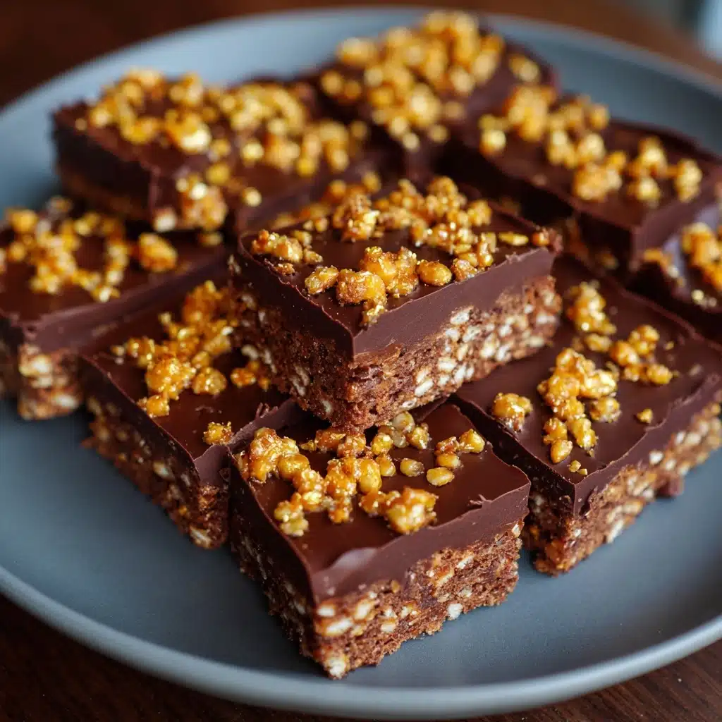 Caramel Chocolate Crunch Bars Recipe - Recipe Image