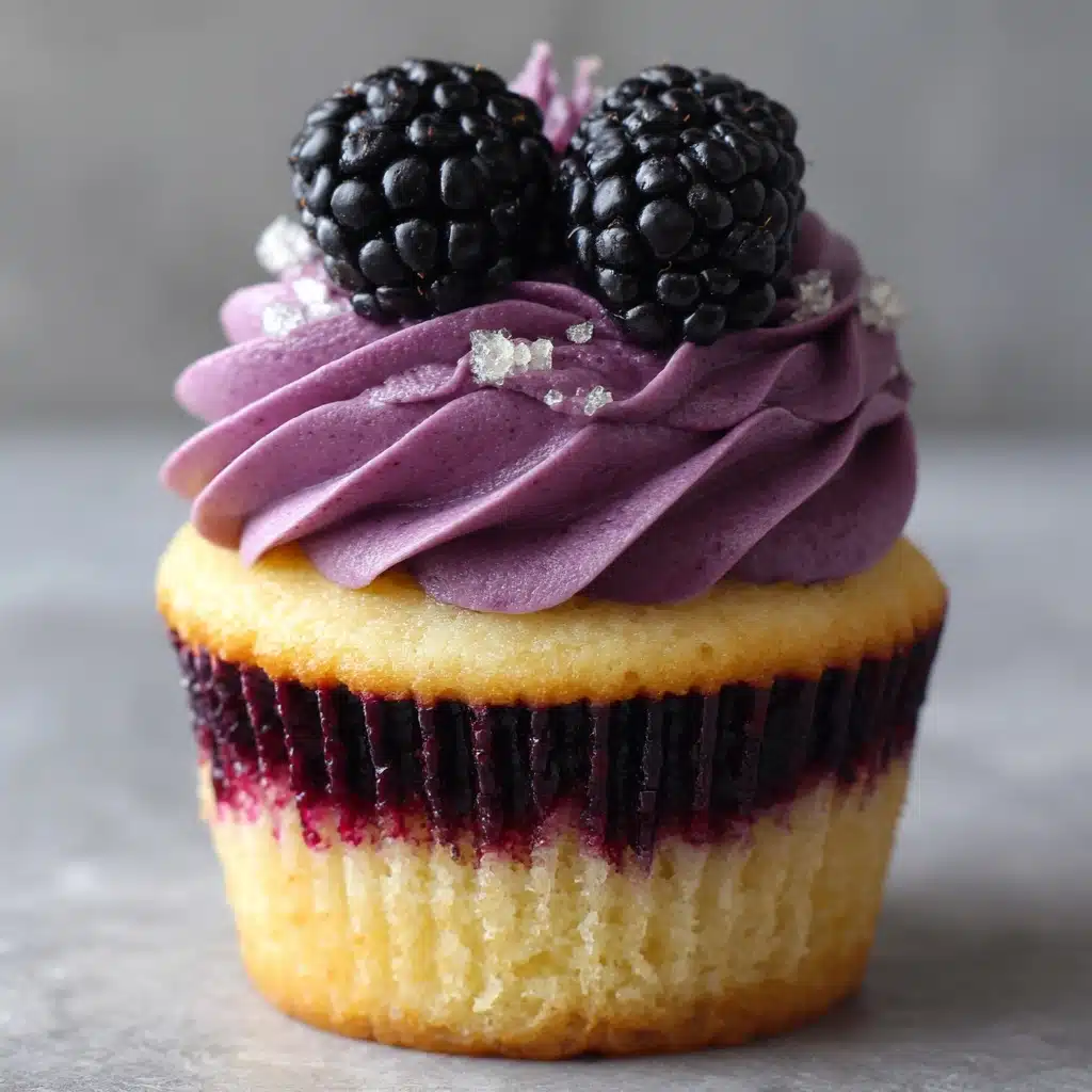 Blackberry Lime Cheesecake Cupcakes Recipe - Recipe Image