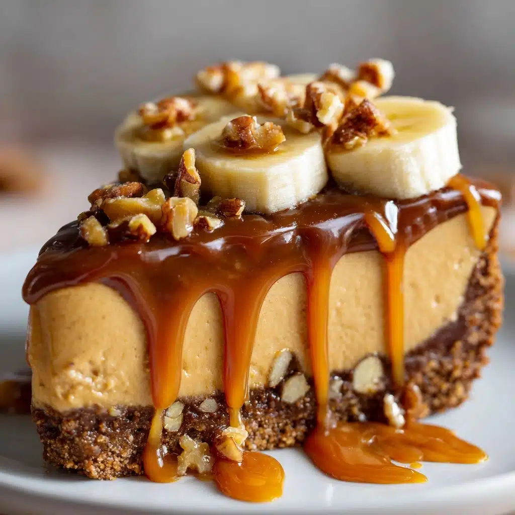 Banana Caramel Nut Cheesecake Recipe - Recipe Image
