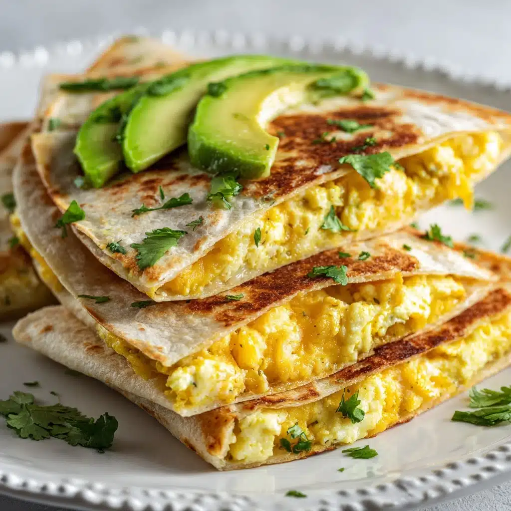 Egg & Avocado Breakfast Quesadilla Recipe
