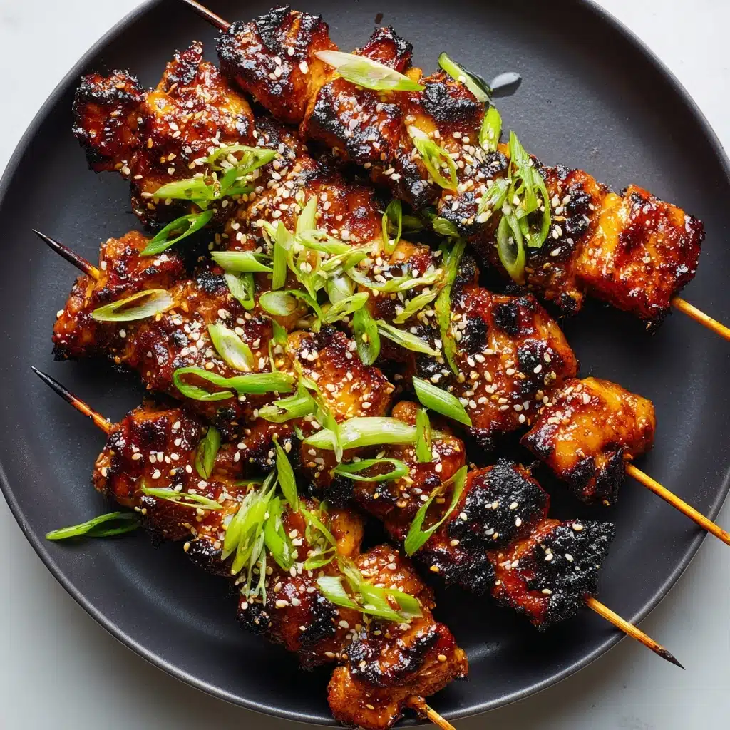 Honey Garlic Asian Chicken Kabobs Recipe - Recipe Image